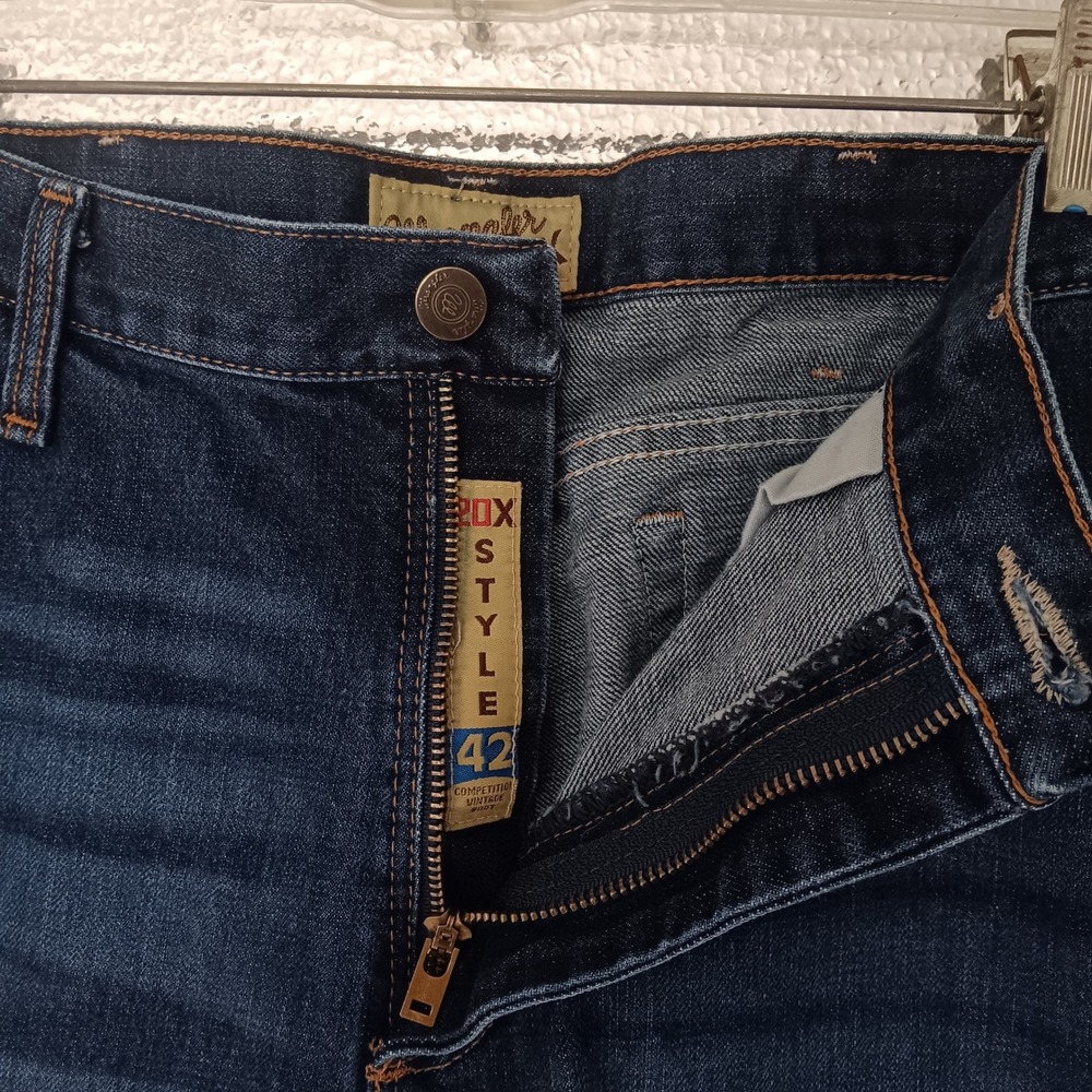 Wrangler 20X Style 42 Jeans Mens 35x32 Blue Competition Boot Cowboy Rodeo
